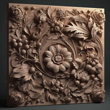 Patterns and decorations stl decorated 3 3d model